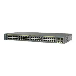 Cisco Catalyst 2960-Plus 48PST-L - Commutateur - Géré - 48 x 10 - 100 (PoE) + 2 x Gigabit SFP + 2 ... (WS-C2960+48PST-L)_1
